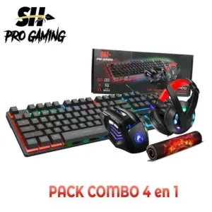  Pack gaming all in one 4 en 1 clavier