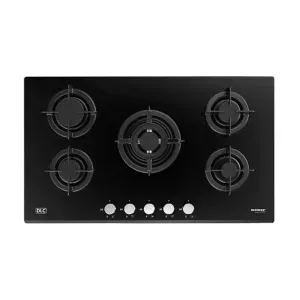 DLC 90cm Gas Built-In Cooker Black Glass
