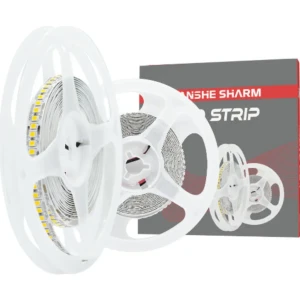 شريط ليد بروفايلW8/ V220 / LED120  أضاءة أبيض طول 10متر