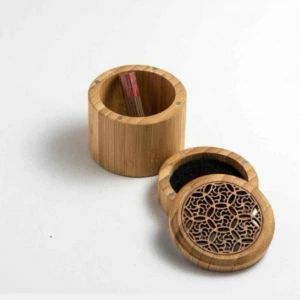 مبخرة سيارة خشب دائرية 