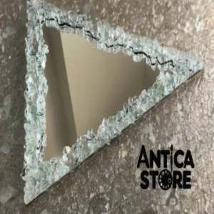 مرايه ايبوكسي مثلث طول ضلعه 30Cm🪞