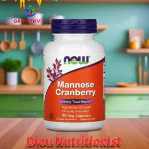 ناو فودز‏, Mannose Cranberry, 90 كبسولة نباتية