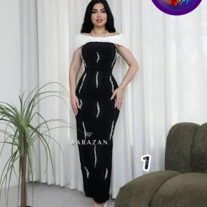 فستان انيق تفت تركي شغل محلي متقن 👇💫✨💃