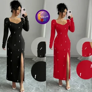 فستان نسائي شبابي راقي وانيق شغل محلي متقن 😍💃