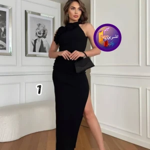 فستان نسائي كيوت قماش كريب كتان