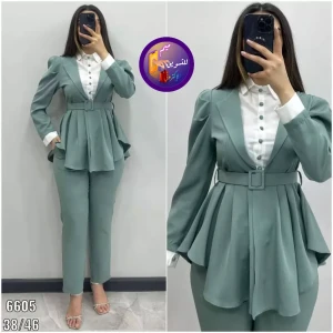 طقم نسائي مكون من 3 قطع قمة الروعة والفخامة 😍✨💯