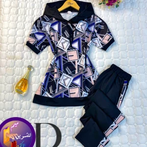 بجامة برسمة هندسية قمة الروعة والفخامة 😍💯✨