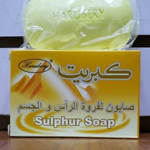 صابونه كبريت لفروة الرأس والجسم 