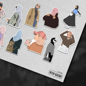 ستيكرات بنات محجبات