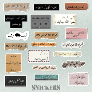 ستيكرات عبارات فنتج