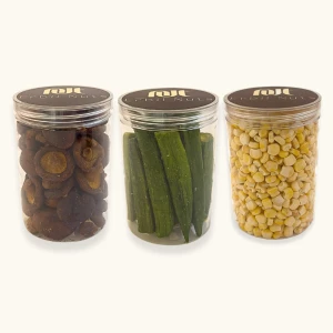 بامية + فطر + ذرة