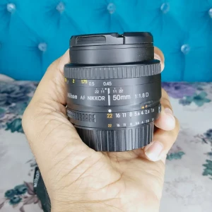 عدسه نيكون 50mm F1.8 d 