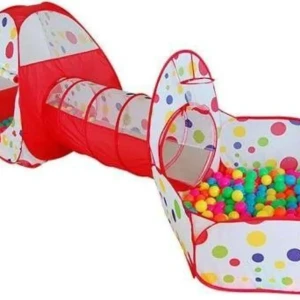 خيمة أطفال مزدوجة بنفق 2