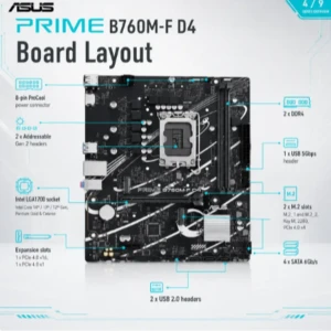 ASUS PRIME B760M-F D4 LGA 1700 DDR4