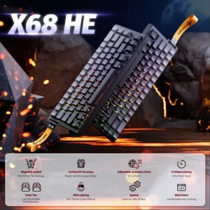 Attack Shark Moonlit Night Magnetic Keyboard 60%