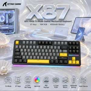 ATTACK SHARK X87 Star Black  Mechanical Keyboard