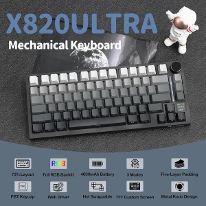 ATTACK SHARK X820 Ultra Wireless Mechanical Keyboard 