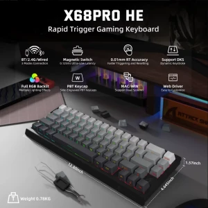 Attack Shark X68 Pro HE Magnetic Keyboard 