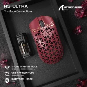 Attack Shark R5 Ultra Gaming Mouse Red