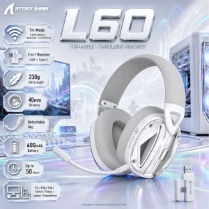 ATTACK SHARK L60 Wireless Gaming Headset