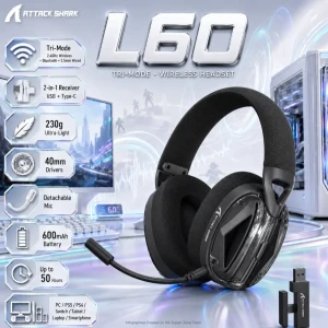 ATTACK SHARK L60 Wireless Gaming Headset
