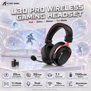 Attack Shark L30 PRO Wireless Gaming Headset
