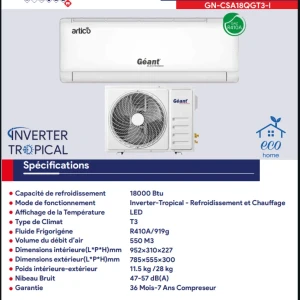 Climatiseur Artico 18GN-CSA 18QGT3-I