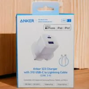 Anker 323 charger with 310 USB-C to Lightning