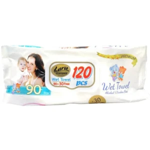 لارا مناديل مبللة 120منديل