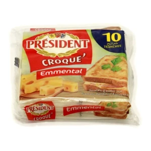 Fromage Président emmental 10 slices