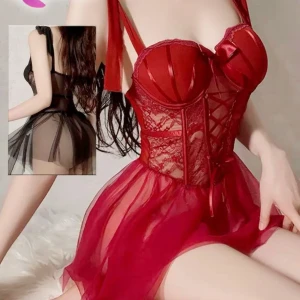 قميص نوم تل دانتيل