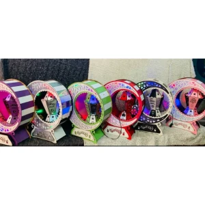 فانوس هلال مدور  رمضاني خشب 