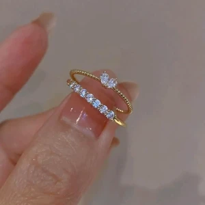 2خاتم اسانلس استيل دبل 