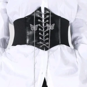 حزام معدني على شكل فراشة