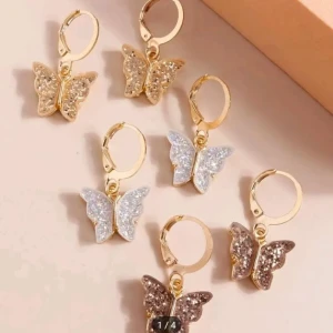 حلقان اسانلس فراشة 6قطع 