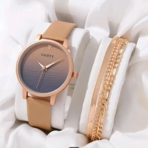 طقم ساعة واكسسوار ٤قطع أنيق