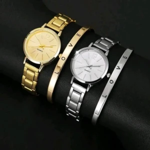 عرض ♥️🔥🔥 طقم ساعات 4 قطع 