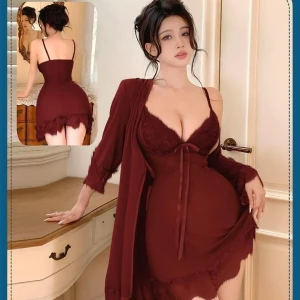 قميص نوم تل دانتيل