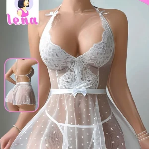 قميص نوم تل دانتيل