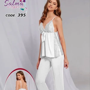 طقم بيجامة دانتيل 