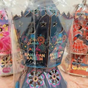 فانوس رمضان خشب بإضاءة 