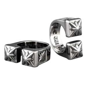 Chrome Hearts Style Floral Ring