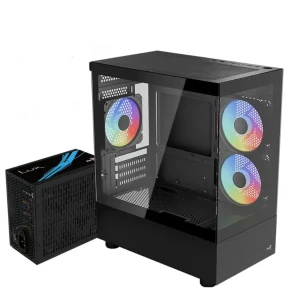 Aerocool Viewport-Mini ARGB mini tower PC 650W LUX Bronze