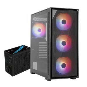 Aerocool GEOFLOW ARGB MID TOWER PC CASE LUX 7