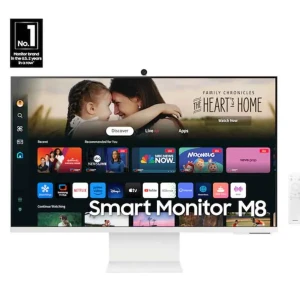 Samsung M80D  Smart Monitor, 32 Inch 4K AI Upscaling, UHD, 60 Hz