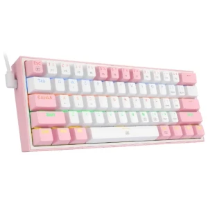 Redragon K617 FIZZ – 60% wired keyboard, hot-swappable quiet red 