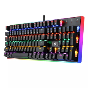 Redragon K577 Kali Mechanical Gaming Keyboard,Rainbow Backlit RED