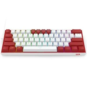 Redragon K617-RGB Fizz White / Red compact 60% mechanical keyboar