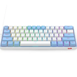 Redragon K617-RGB Fizz White / Bule compact 60% mechanical