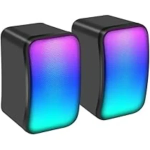 Kisonli X17 USB Gaming Speaker with RGB Lighting 